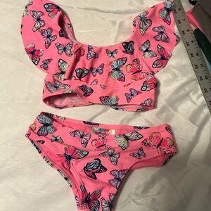 Magic Pink and Multicolor Butterfly Bikini